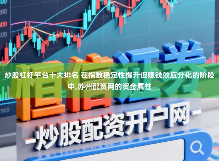 炒股杠杆平台十大排名 在指数稳定性提升但赚钱效应分化的阶段中，苏州配资网的资金属性